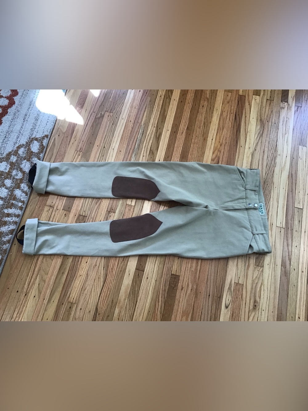 Dover Saddlery kids Knee Patch jodhpurs Size 16